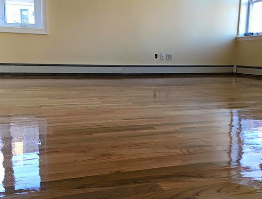 Wood floor refinishing